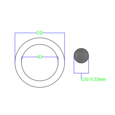 5.33mm Diameter O Ring Seals AS568 Standard Heat Proof O Rings 70-90 Shore A