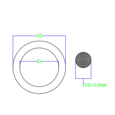 JIS P Standard Industrial O Rings Wire Diameter 1.9mm High Temp Silicone O Rings