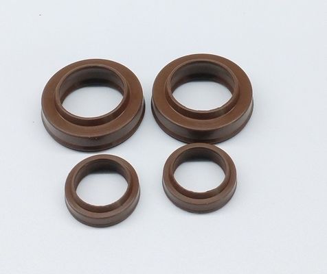 FKM VITON Material Pneumatic Cylinder Rod Dust Seal Wiper Ring PDU Type Brown