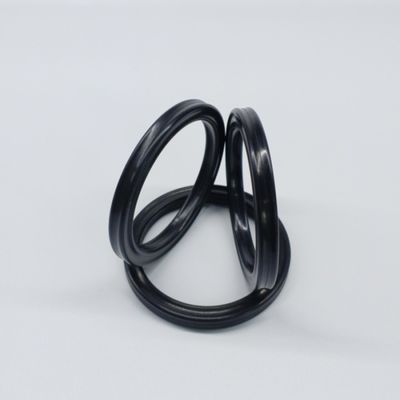AS332 Black NBR FKM X Ring Four Lip Seal High Temp Resistance 80 shore A